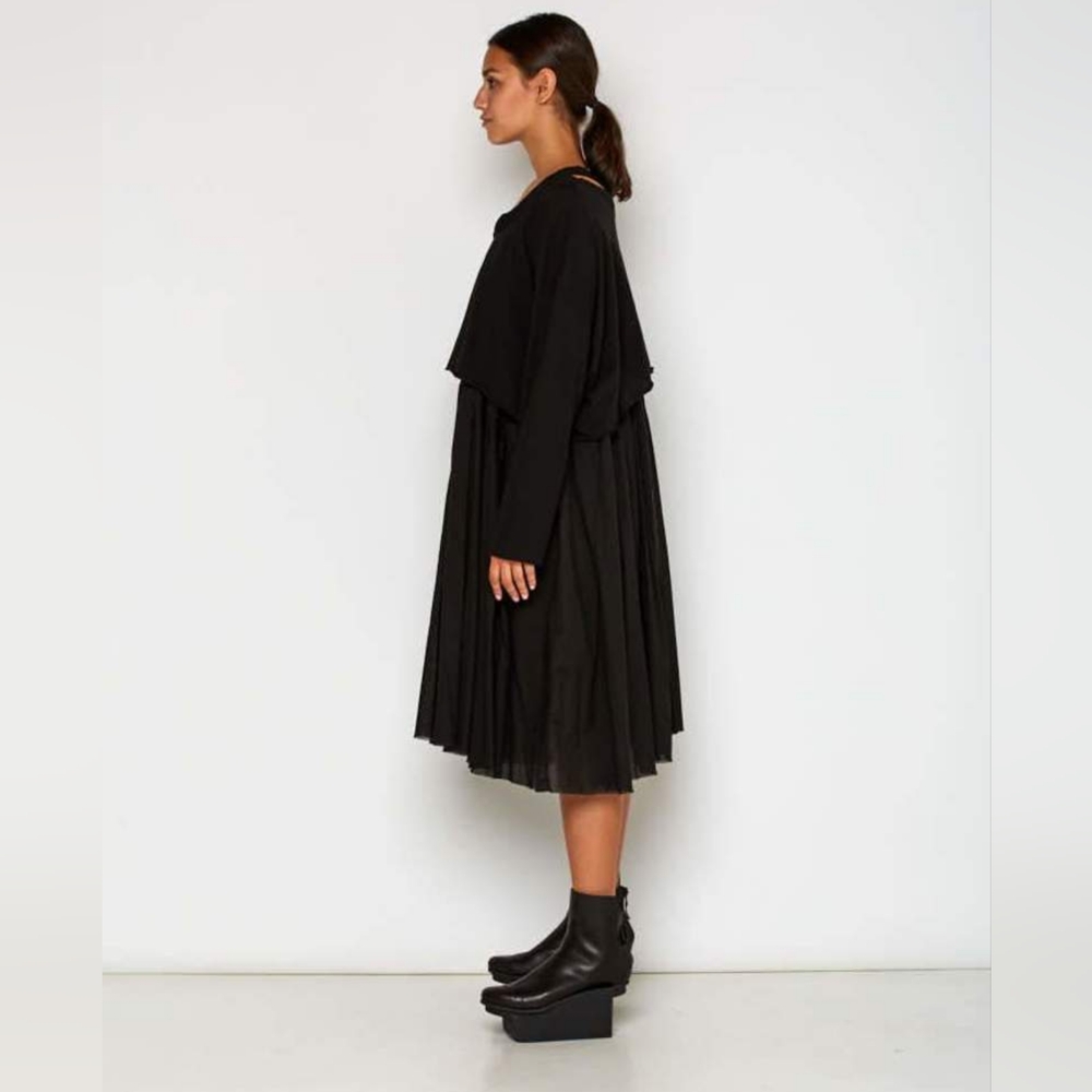 RUNDHOLZ Dip Layered Cotton Midi Dress Size OS - Picture 9 of 13